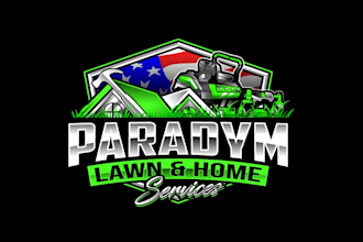 create graceful and fantastic lawn care logo design