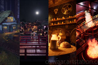make 3d environment assets and environments for your game