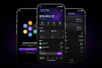 develop a crypto wallet app for ios and android