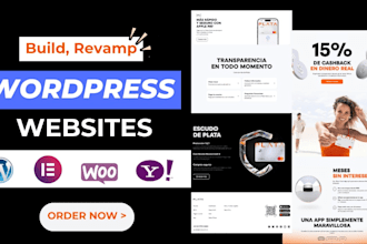 design or revamp wordpress website with elementor