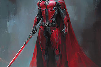 create concept art superhero character design for comics