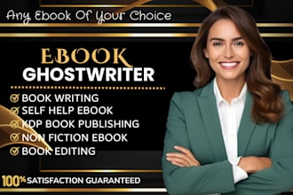 ebook ghostwriter, self help ebook, biography, rewrite, kdp book publishing