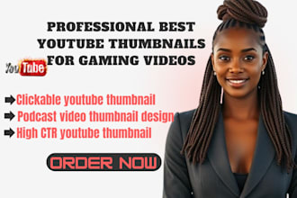 design youtube thumbnail gaming, gaming thumbnail, clickbait thumbnail for gamer