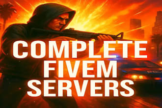 create full redm server, dayz server, fix fivem, gta5, fivem, script, fivem ped