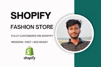 design a professional shopify fashion store