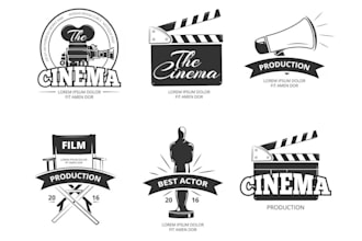design a movie film production logo