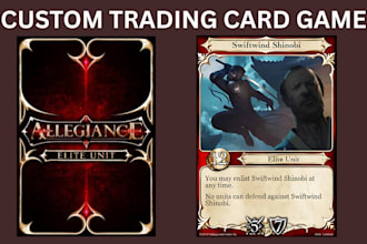 design custom trading card game templates for tcg, ccg, rpg, or mtg decks