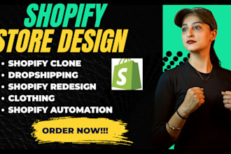 design shopify store dropshipping, clone, premium theme