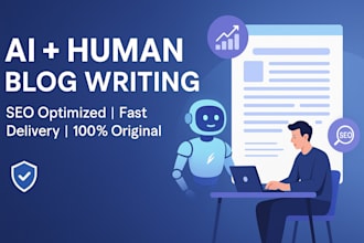 write high quality SEO blog posts using ai and human editing