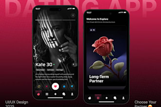 develop a custom ios or android app like uber, tinder, or instagram