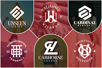 do luxury monogram initial letter fashion clothing and apparel logo design