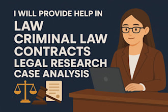 assist with economics, law, finance, hrm, criminal justice tasks and sociology