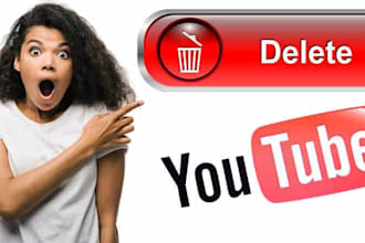 permanently delete negative youtube videos, channel and bad link