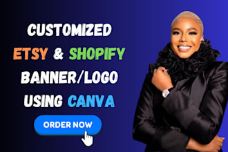 create a customized etsy banner etsy logo shopify store banner using canva