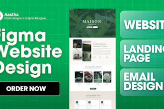 design landing page and emails