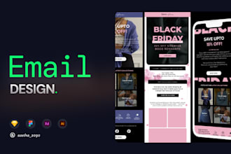 design landing page and emails