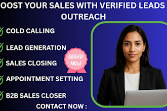 be your high ticket sales closer and lead generation sales rep and b2b sales