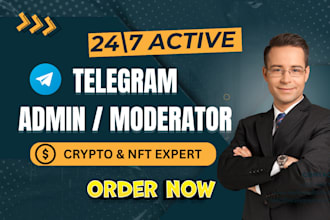 do telegram social media community manager active, setup bot, crypto nft