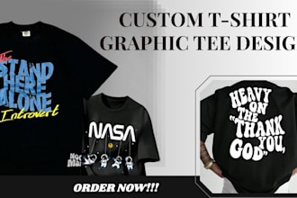 do custom t shirt christian tshirt artsy chibi vintage retro graphics tee design