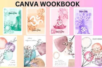 design professional canva ebooks, workbooks, magazines, flyers, and worksheet