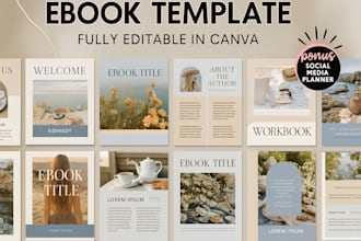 canva ebook design workbook lead magnet ebook formatting and layout design