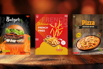 design food posters, ads, and banners