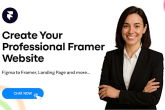 design and develop framer website, framer landing page, convert figma to framer