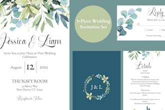 make personalized wedding invitations with matching inserts