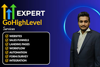 create gohighlevel workflows, forms surveys, funnels, websites in ghl