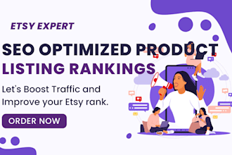 do bulk optimized etsy product listings for more traffic, sales and SEO ranking