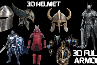 sculpt custom 3d mask, helmet, or full armor cosplay props for 3d printing