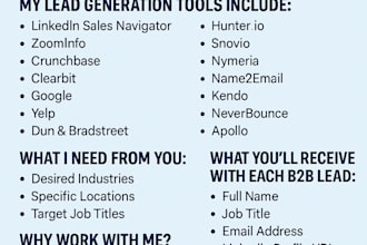 b2bleadgen dataentry webresearch excel expert
