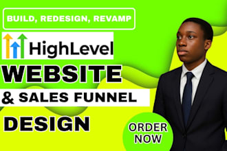 design gohighlevel sales funnel website gohighlevel landing page ghl web expert