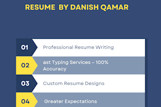 create or retype your professional CV or resume