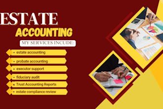 review existing estate accounts for accuracy and compliance