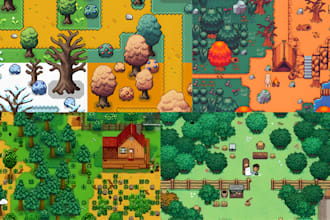 do top down pixel tile set character pixel animation 2d pixel art sprite sheet