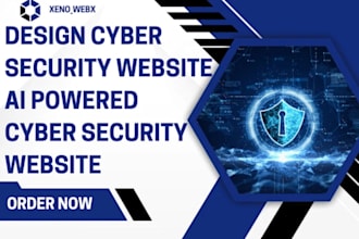 design cyber security website al powered cyber website