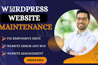 be your top notch wordpress website maintenance support error and testing expert