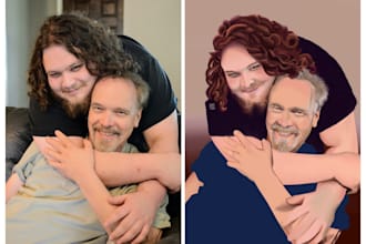 paint a digital portrait from your photo