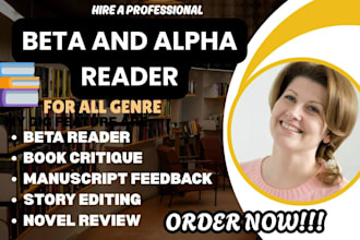 beta read your novel memoir and give extensive story feedback
