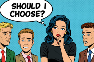 draw a retro vintage comic pop art design