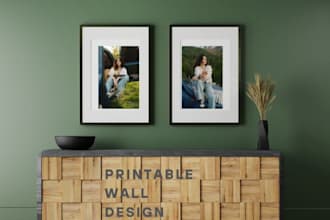 design printable wall art or inspirational quote bundle