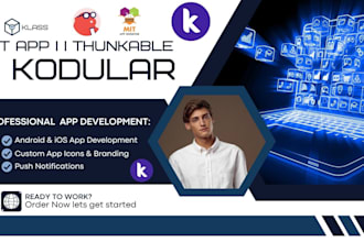 andriod IOS app on mit app inventor, thunkable x, kodular, goodbarber, glide