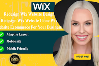 redesign wix website design redesign wix website  clone wix website ecommerce