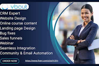 be vbout expert landing page email campaigns lead tracking CRM