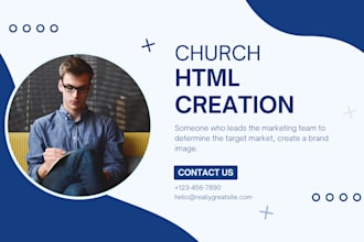 create html church event promotion