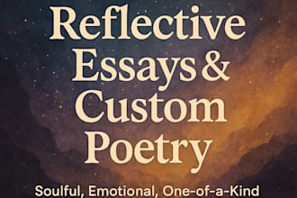 write emotional blog posts or soulful reflections