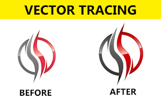 do vector tracing, convert raster image to vector