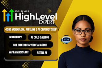 setup gohighlevel chatbot workflow ghl funnel, pipeline, vapi ai voice agent