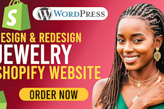 design a luxury shopify jewelry store and ecommerce store that converts